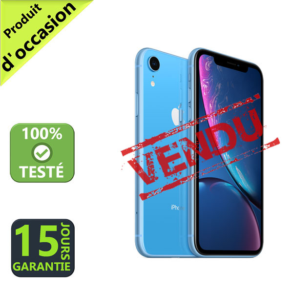 iPhone Xr 64Go Bleu comme neuf - MrGeek revendeur agréé ...