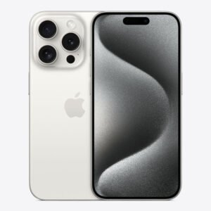 iPhone 15 Pro 128 Go Titane blanc Maroc