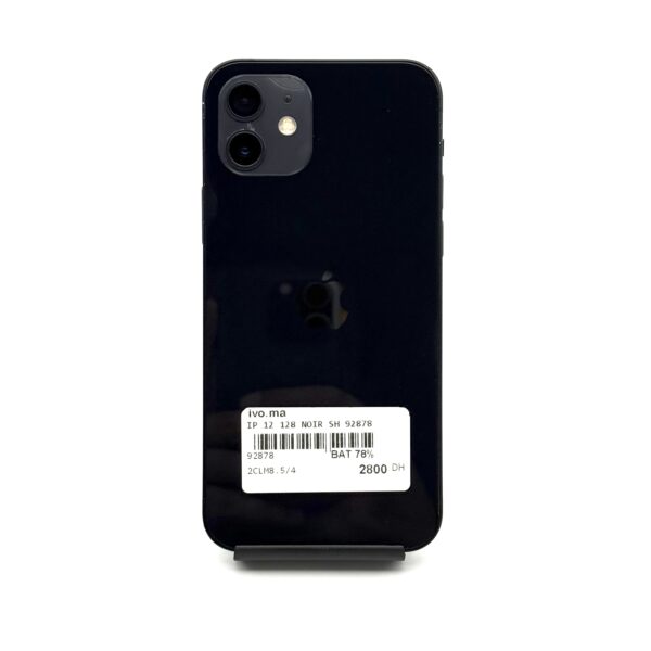 iPhone 12 128Go Noir Occasion (Batterie 78%) – Image 7