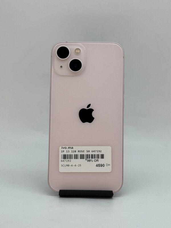 iPhone 13 128 Go Rose Occasion (Batterie 98%) – Image 2