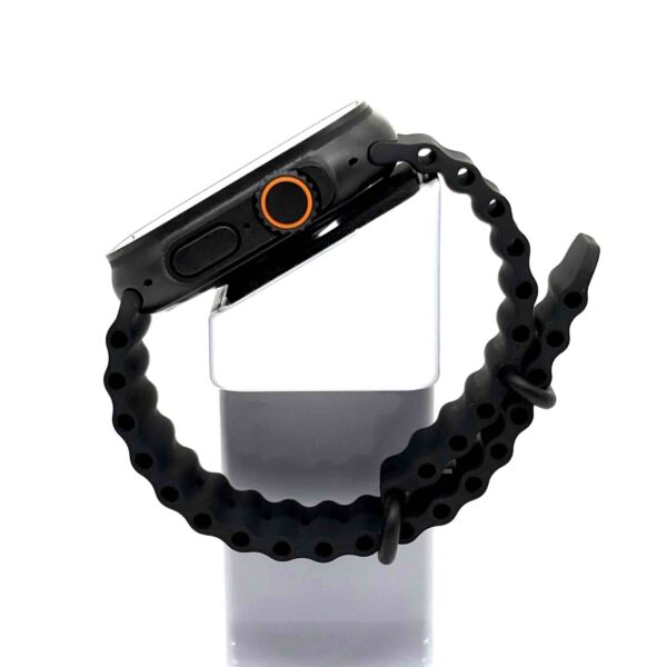 Apple Watch Ultra 3 49mm Noir, Bracelet Océan Noir, Boîte ouverte – Image 4