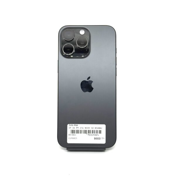iPhone 16 Pro Max 256 Go Noir Occasion (Batterie 100%) – Image 2
