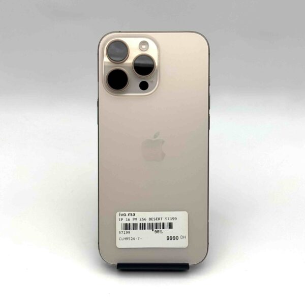 iPhone 16 Pro Max 256 Go Desert Occasion (Batterie 95%) – Image 7