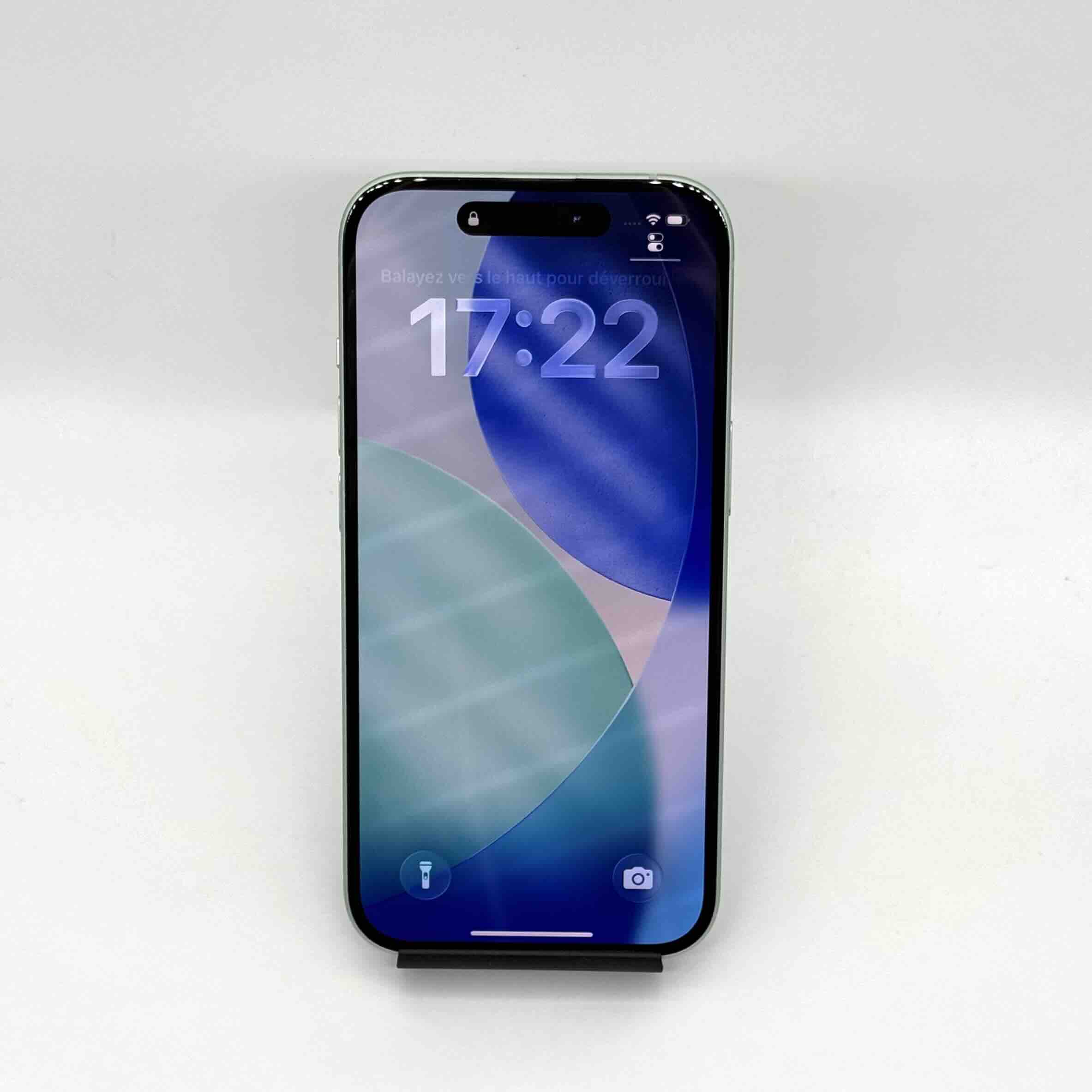 iPhone 15 128 Go Vert Occasion (Batterie 89%) – Image 2