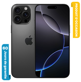 iPhone 16 Pro max 512 Go Noir Occasion (Batterie 99%)