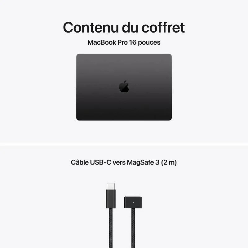 MacBook Pro M5 Pro 16" 24Go 1To Noir sidéral Neuf – Image 3