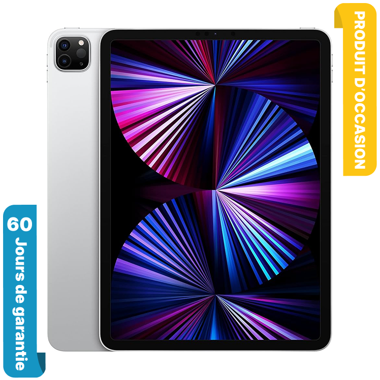 iPad Pro M1 4e gen 11″ 128 Go Argent wifi occasion