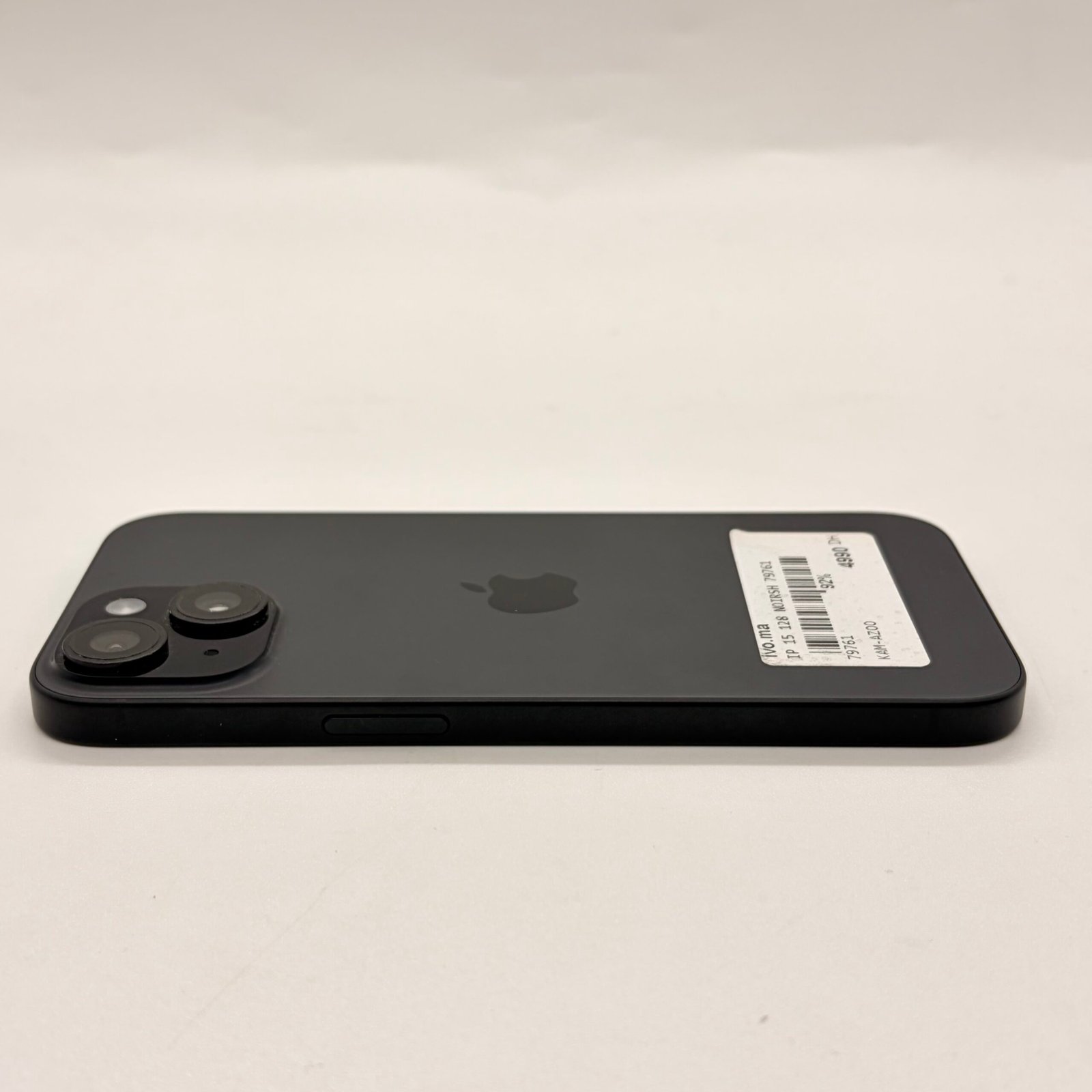 iPhone 15 128 Go Noir Occasion (Batterie 92%) – Image 3