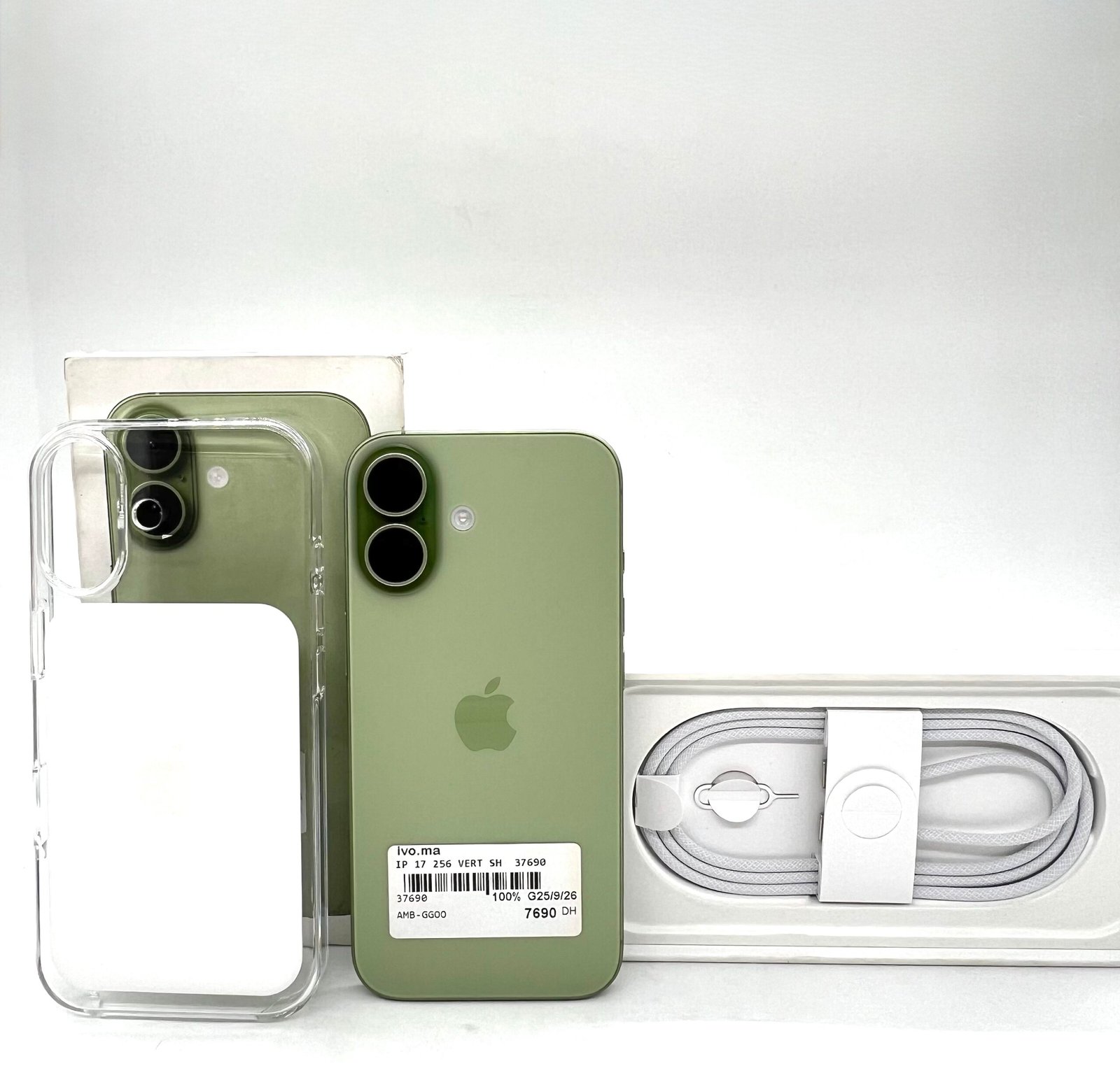 iPhone 17 256 Go Vert Occasion (Batterie 100%)