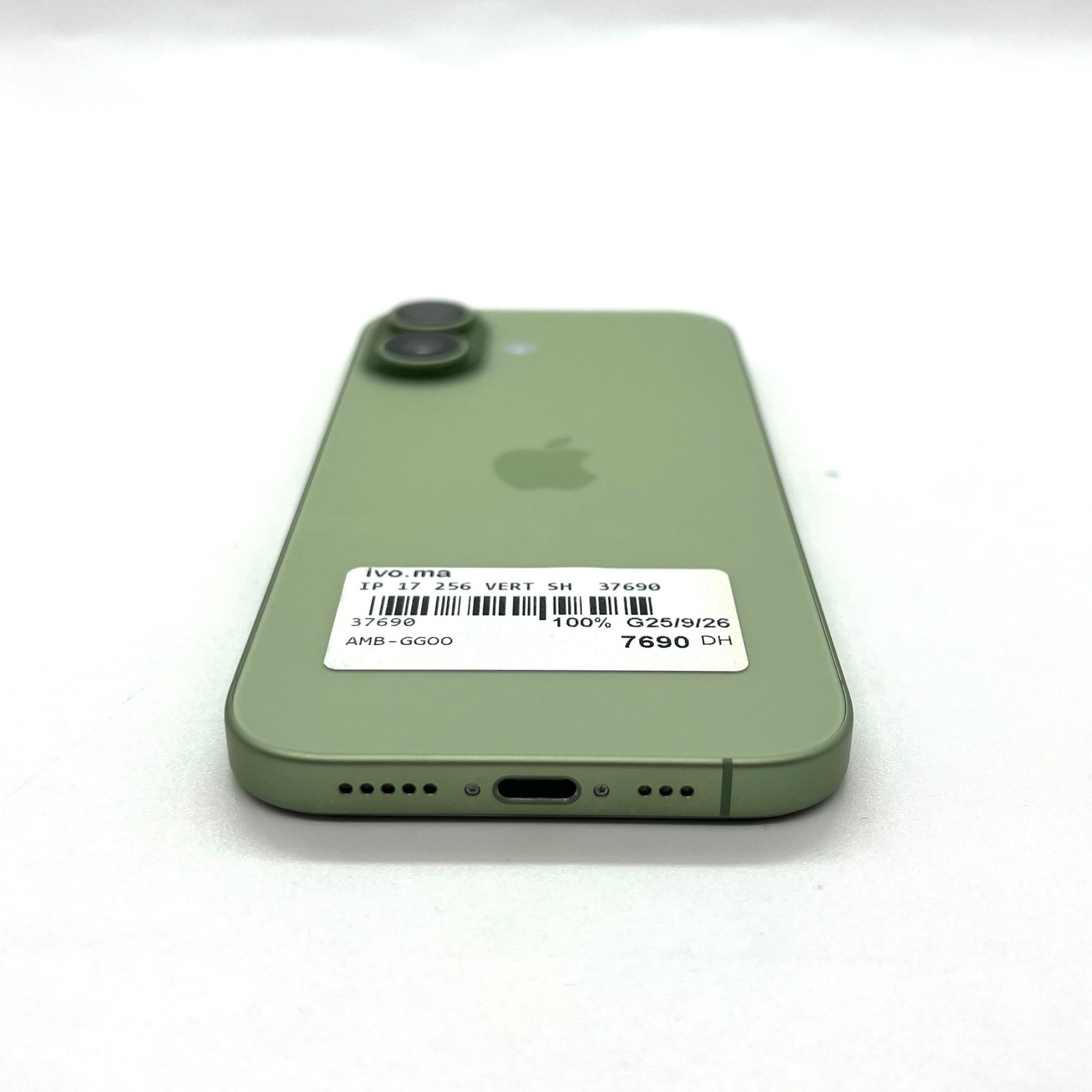 iPhone 17 256 Go Vert Occasion (Batterie 100%)