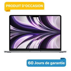 MacBook Air M3 13″ 8Go 256Go Gris Sidéral Occasion (Batterie 100%)