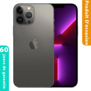 iPhone 13 Pro Max 128 Go Noir Occasion (Batterie 87%)