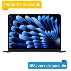 MacBook Air M4 15" 24Go 1To Bleu Minuit Occasion (Batterie 100%)