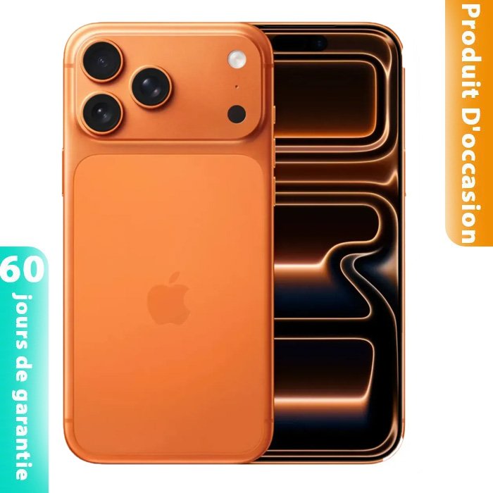 iPhone 17 Pro Max 512 Go Orange Occasion (Batterie 100%)