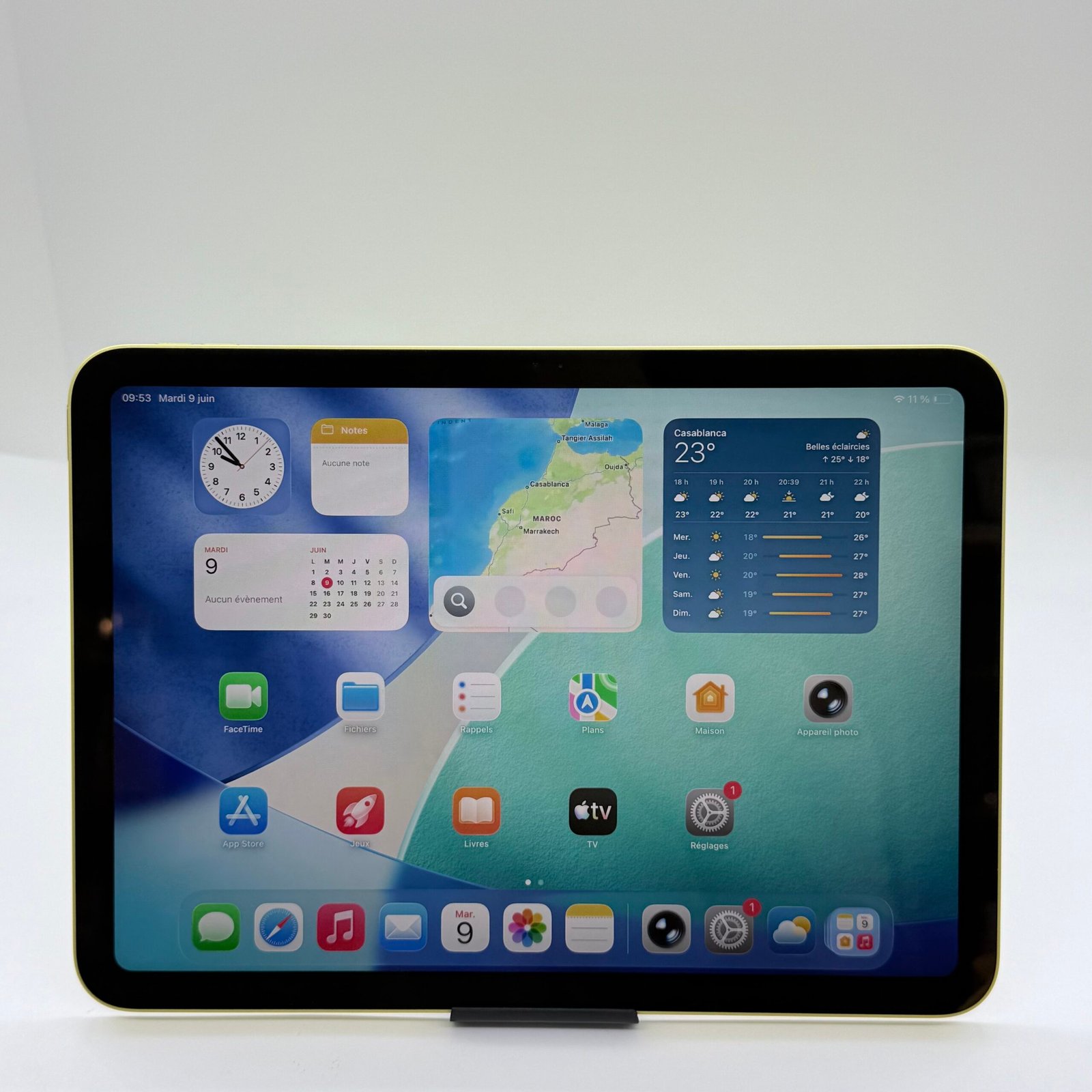 iPad A16 11″ 128 Go Jaune Wifi Occasion (Batterie 100%) – Image 7