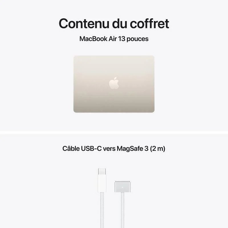 MacBook Air M5 13" 16/512 Lumière Stellaire Neuf – Image 3