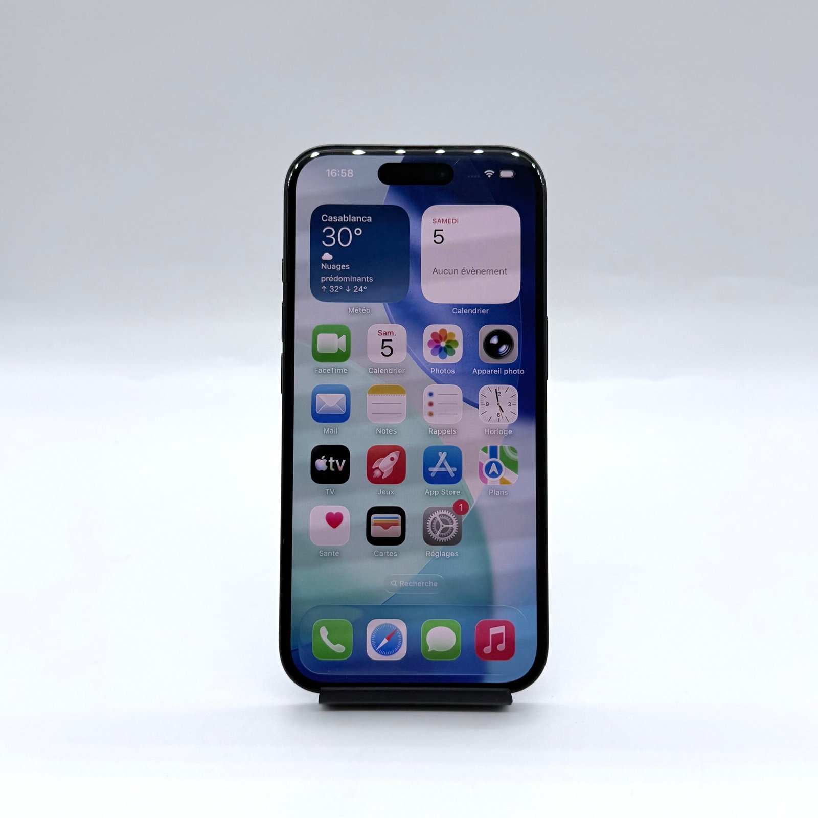 iPhone 16 Noir 128 Go Occasion (Batterie 96%) – Image 7