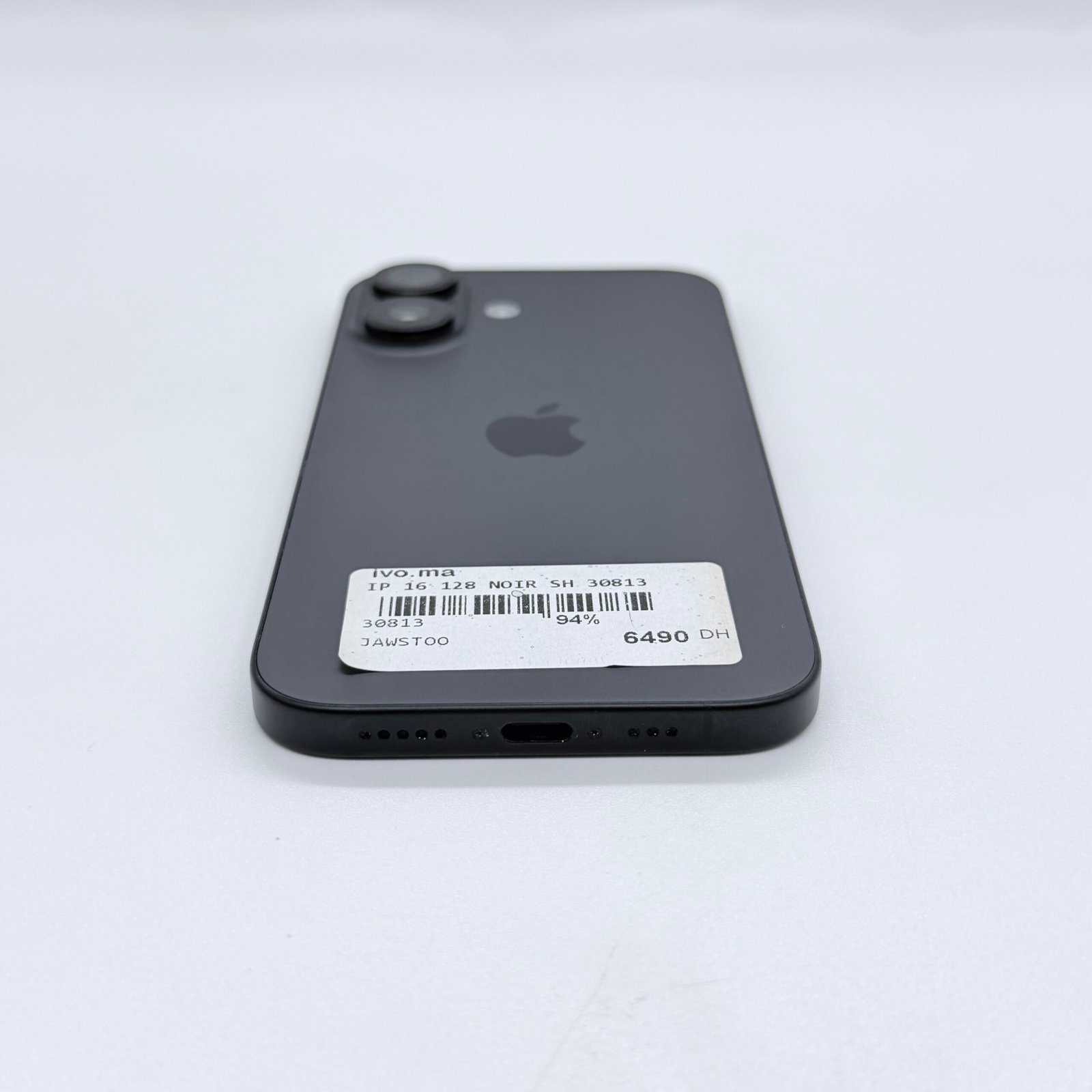 iPhone 16 Noir 128 Go Occasion (Batterie 94%) – Image 3