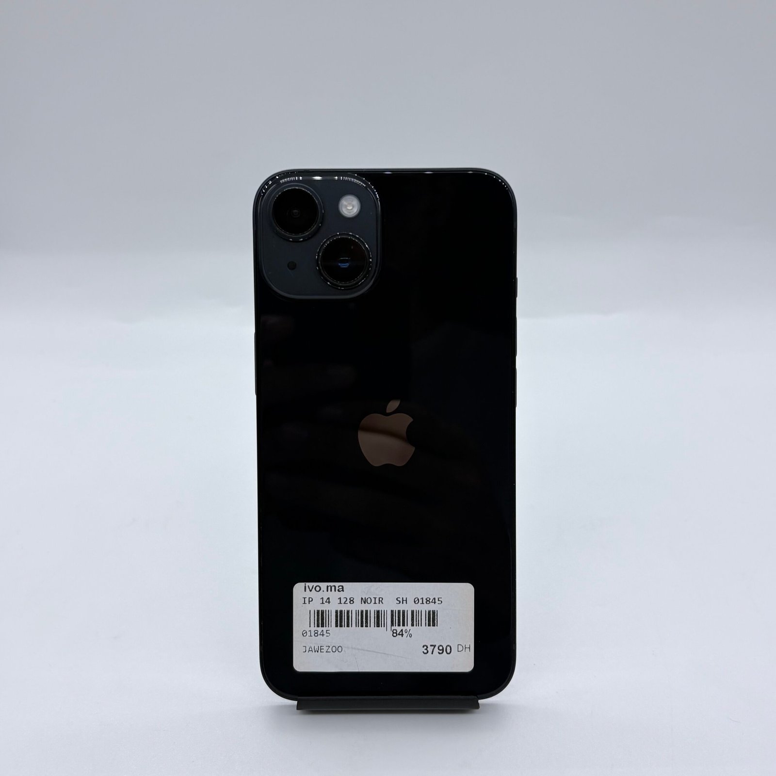iPhone 14 Noir 128 Go Occasion (Batterie 84%) – Image 2