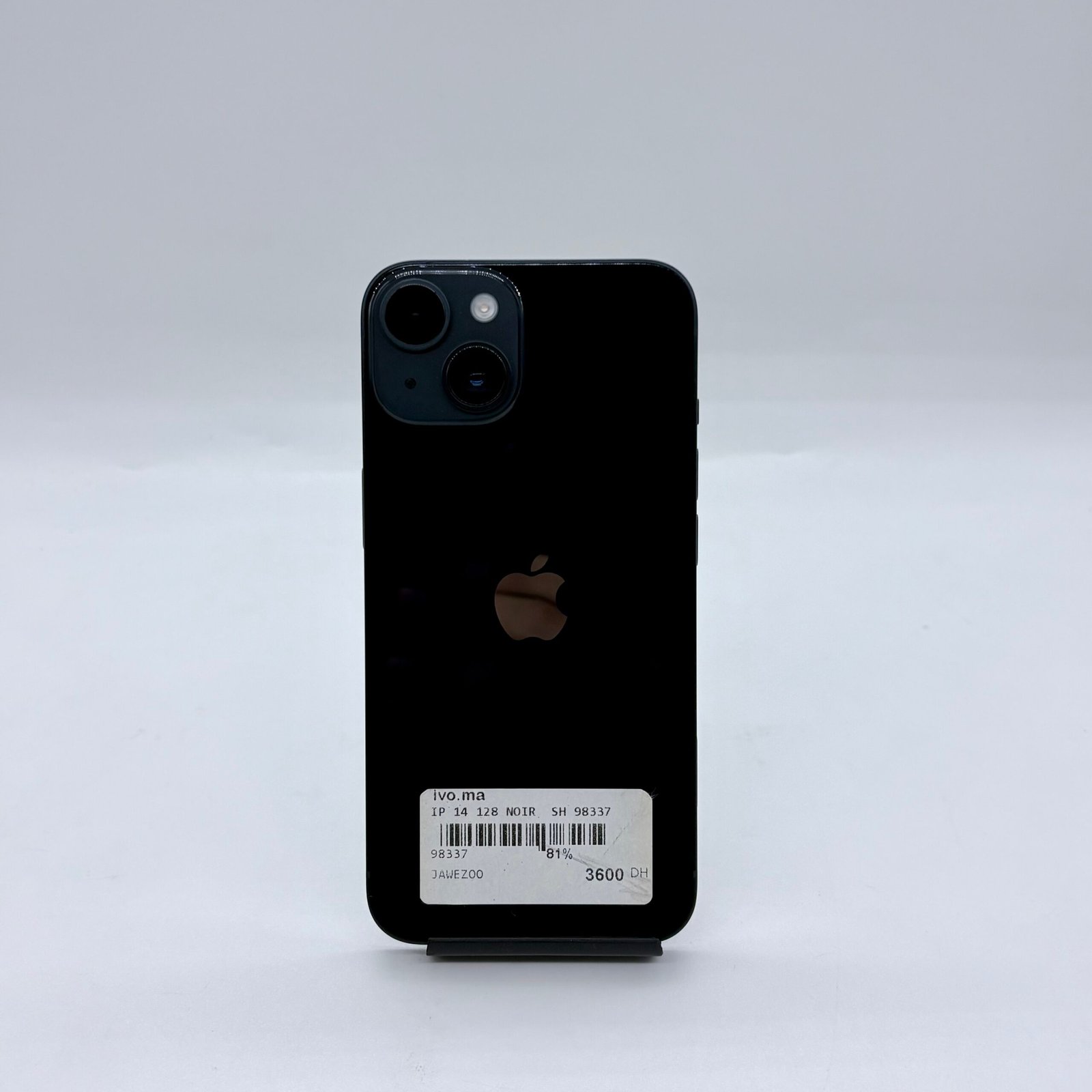 iPhone 14 Noir 128 Go Occasion (Batterie 81%) – Image 2