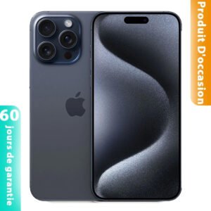 iphone 15 pro max bleu occasion prix maroc 512