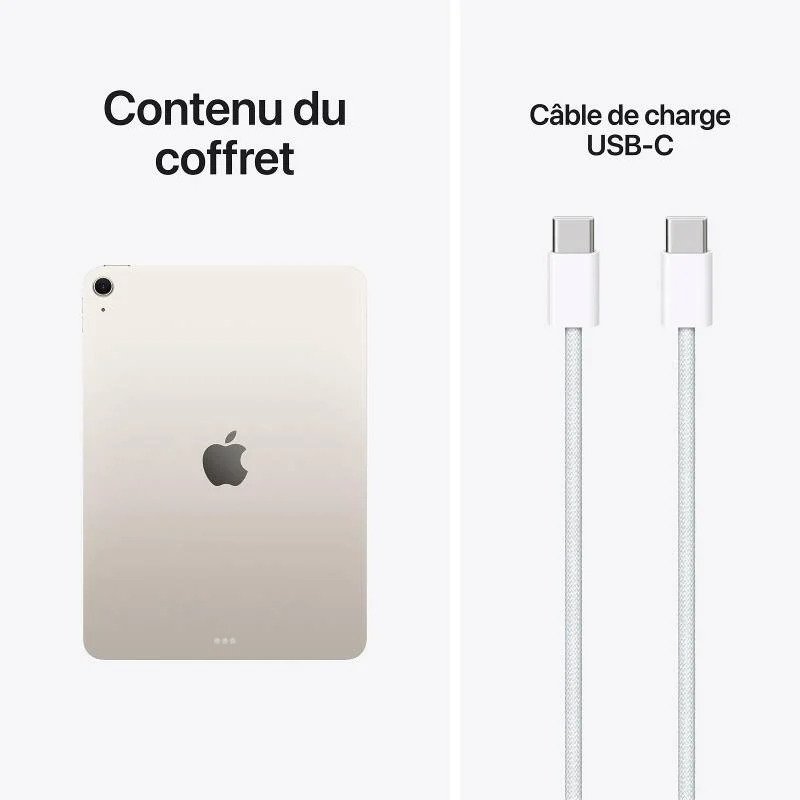 iPad Air M4 11″ 128 Go Srarlight Wifi Neuf – Image 2